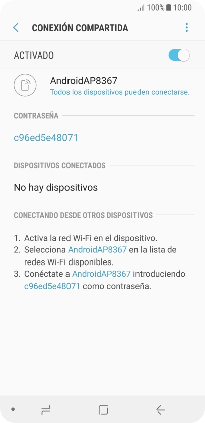 Pulsa la tecla de inicio para terminar y regresar a la pantalla de inicio.