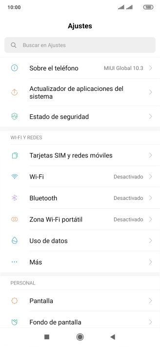 Pulsa Zona Wi-Fi portátil.