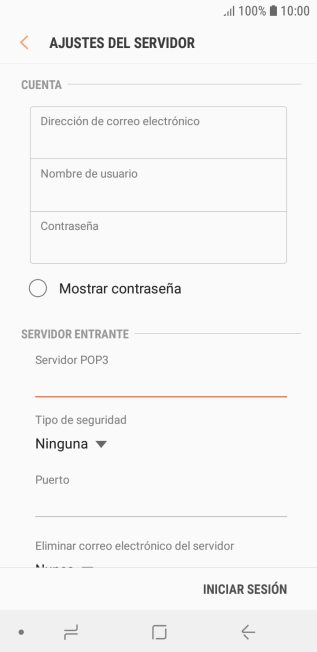 Pulsa la lista desplegable bajo 