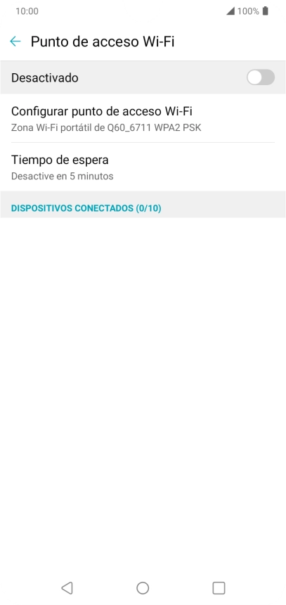 Pulsa Configurar punto de acceso Wi-Fi.