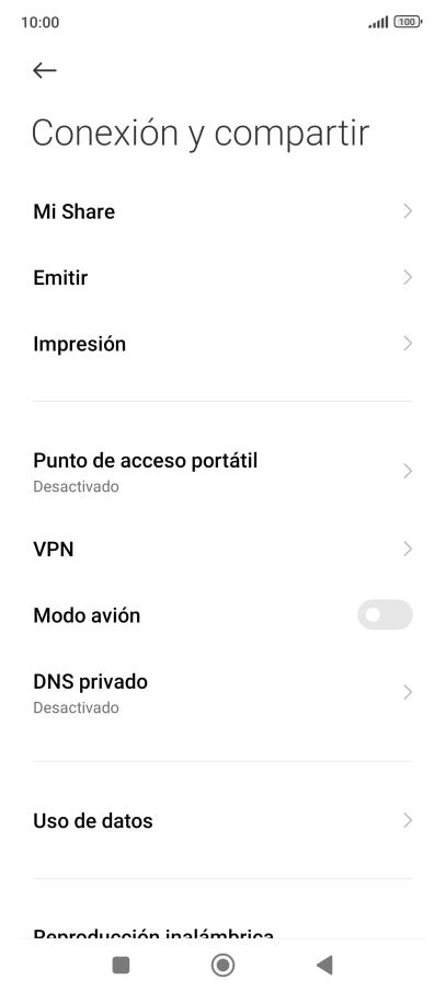 Pulsa Uso de datos.