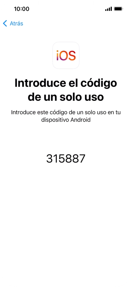 Seguir las indicaciones de la pantalla y de la app 