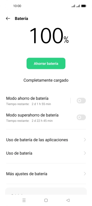 Pulsa el indicador junto a 
