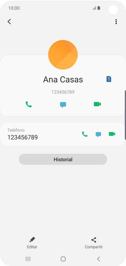 Pulsa la tecla de inicio para terminar y regresar a la pantalla de inicio.