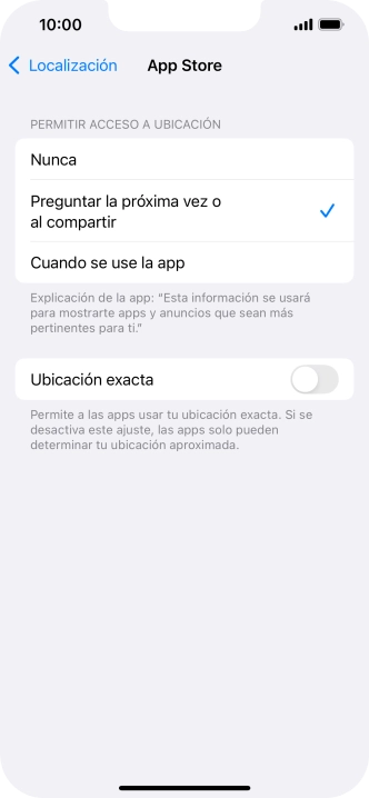 Pulsa el ajuste deseado para activar o desactivar la función.