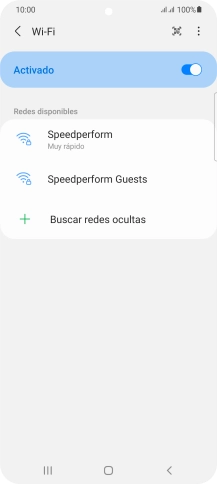 Pulsa la red wifi deseada.