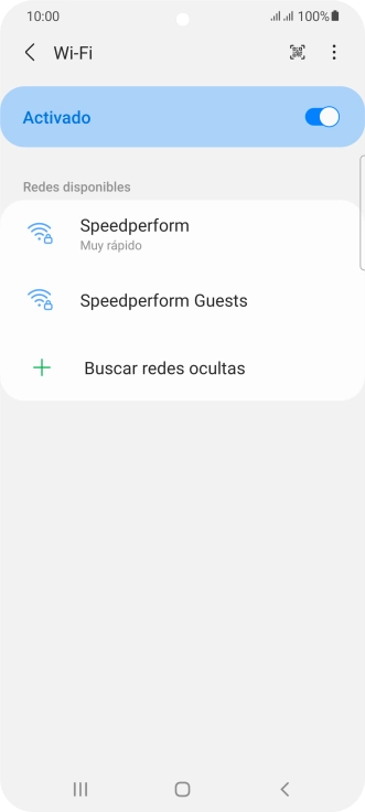 Pulsa la red wifi deseada.