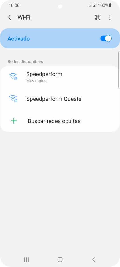 Pulsa la red wifi deseada.