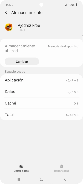 Pulsa la tecla de inicio para terminar y regresar a la pantalla de inicio.