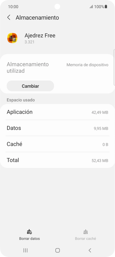 Pulsa la tecla de inicio para terminar y regresar a la pantalla de inicio.