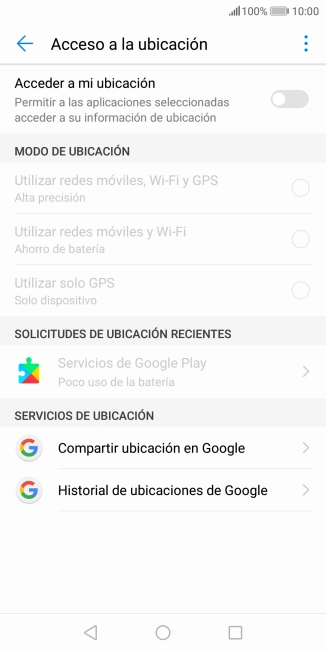 Pulsa el indicador junto a 