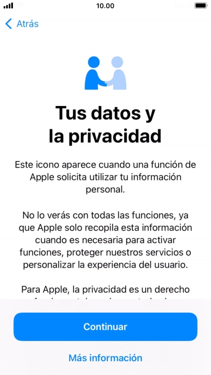 Pulsa Continuar.