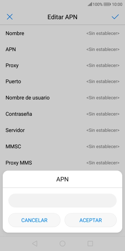 Introduce airtelwap.es y pulsa ACEPTAR.