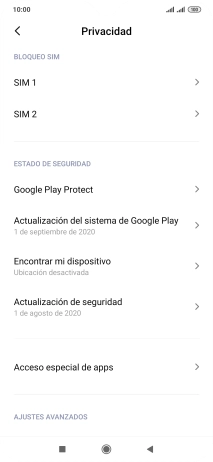 Pulsa la tarjeta SIM deseada.