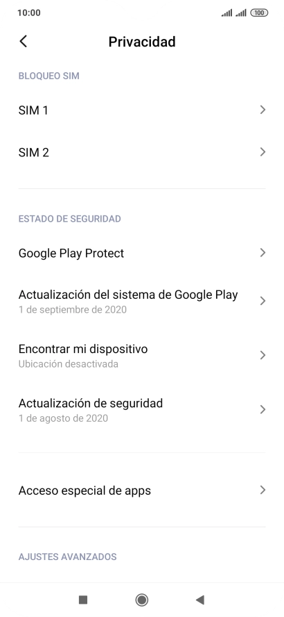 Pulsa la tarjeta SIM deseada.
