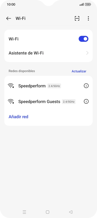 Pulsa la red wifi deseada.