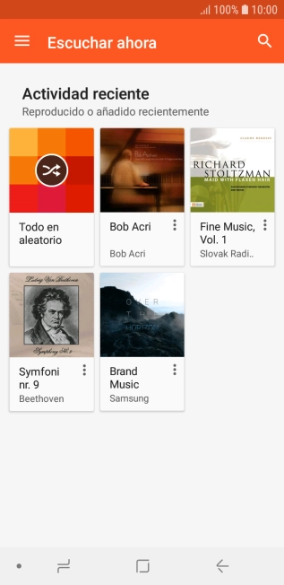 Desliza el dedo hacia la derecha desde la parte izquierda de la pantalla.
