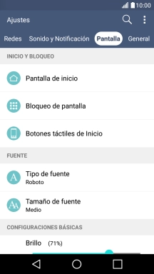 Pulsa Bloqueo de pantalla.