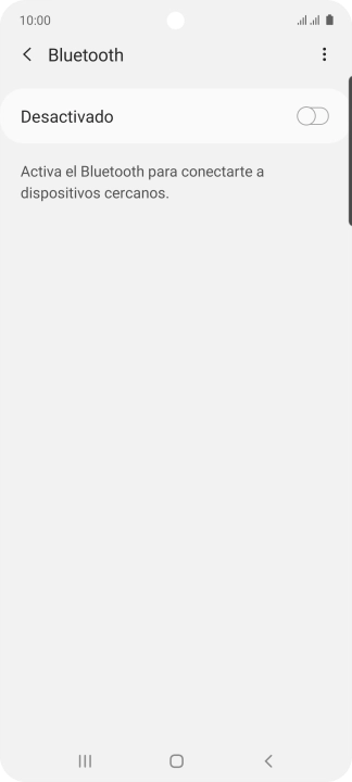 Pulsa el indicador para activar la función.