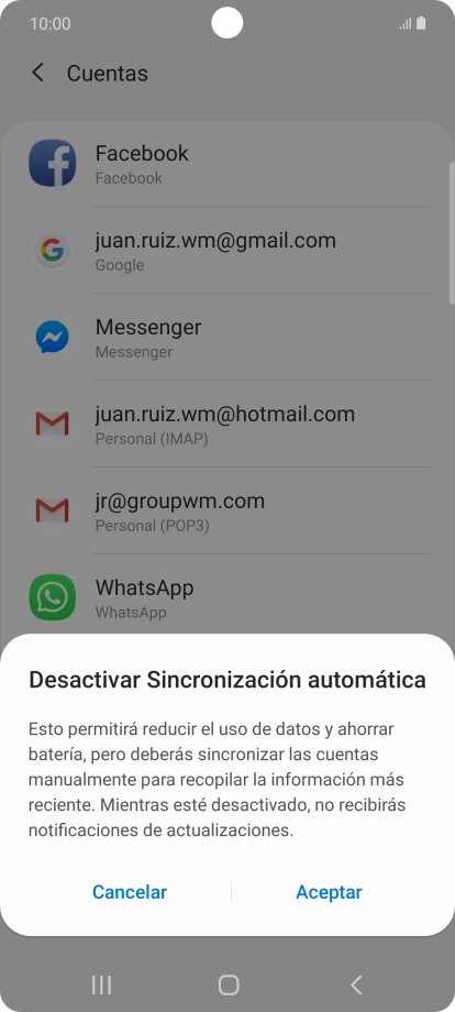 Pulsa Aceptar.