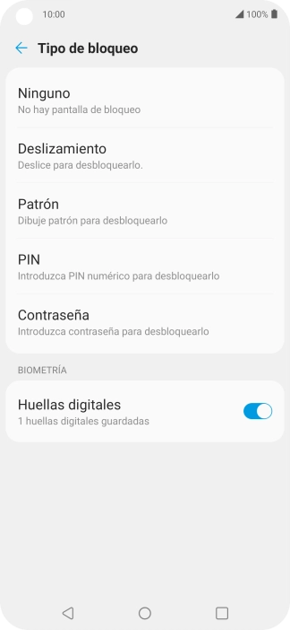 Pulsa Ninguno.