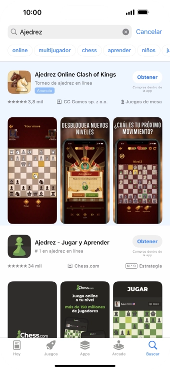 Pulsa la app deseada.