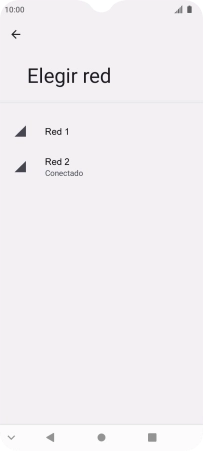 Pulsa la red deseada.