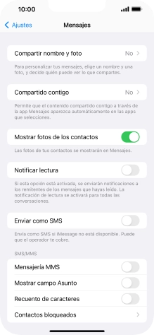 Pulsa el indicador junto a 