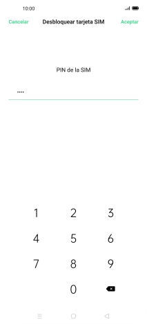 Introduce tu código PIN y pulsa Aceptar.