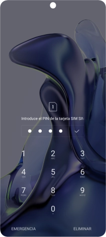 Si lo solicita el teléfono, introduce el código PIN y pulsa el icono de aceptar.