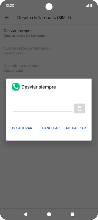 Pulsa DESACTIVAR.