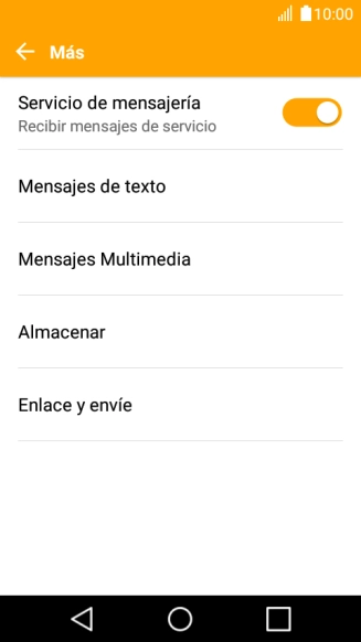 Pulsa Mensajes de texto.