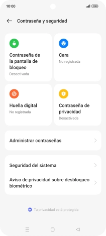 Pulsa Seguridad del sistema.