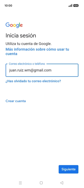 Pulsa Siguiente.