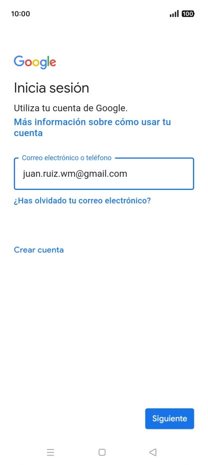 Pulsa Siguiente.