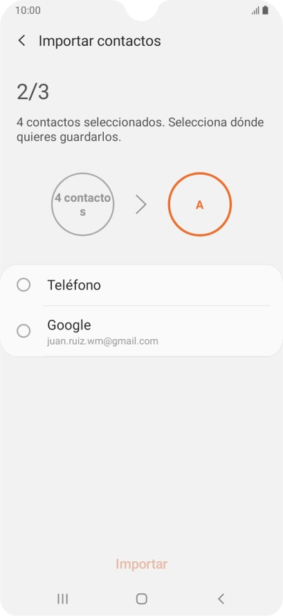 Pulsa Teléfono.