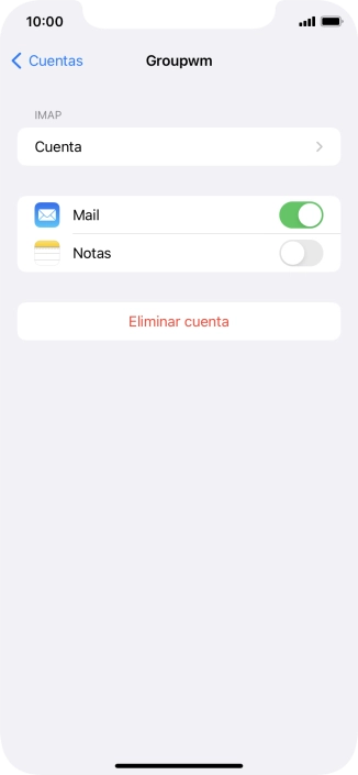 Pulsa Cuenta.