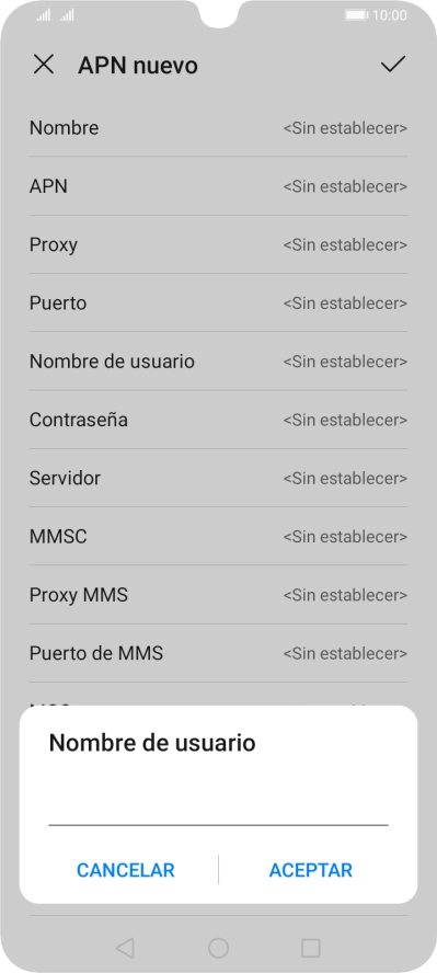 Introduce wap@wap y pulsa ACEPTAR.