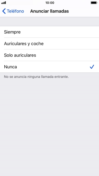 Pulsa Siempre para activar la función cuando el modo silencioso está desactivado.