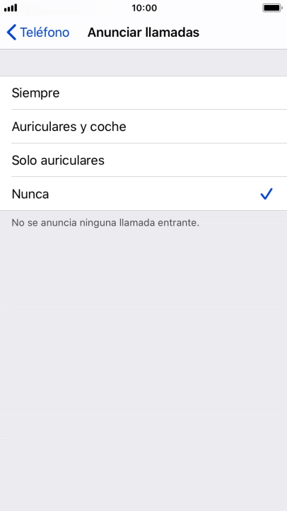 Pulsa Siempre para activar la función cuando el modo silencioso está desactivado.