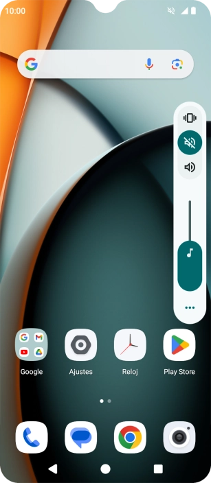 Pulsa el icono de sonido para activar el modo silencioso.