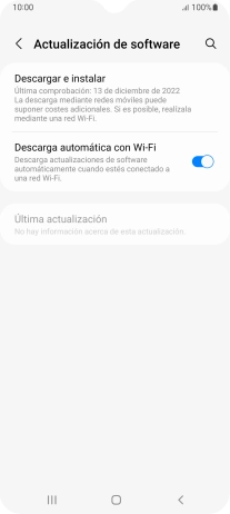 Pulsa Descargar e instalar. Si hay una versión de software nueva disponible, aparecerá ahora en la pantalla. Sigue las indicaciones de la pantalla para actualizar el software del teléfono.