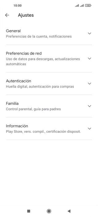 Pulsa Preferencias de red.