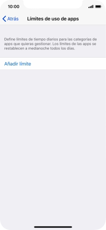 Pulsa Añadir límite.