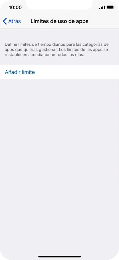 Pulsa Añadir límite.