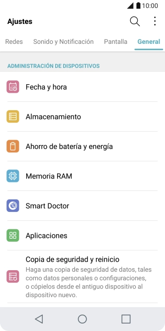 Pulsa Fecha y hora.