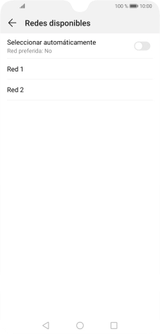 Pulsa la red deseada.