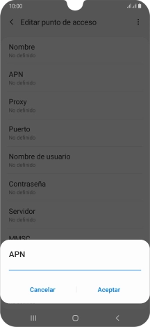 Introduce airtelwap.es y pulsa Aceptar.