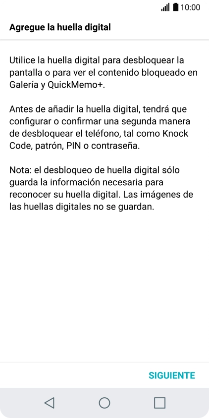 Pulsa SIGUIENTE.