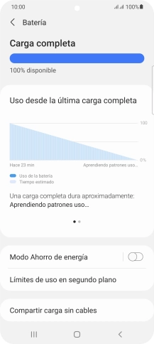 Pulsa Modo Ahorro de energía.